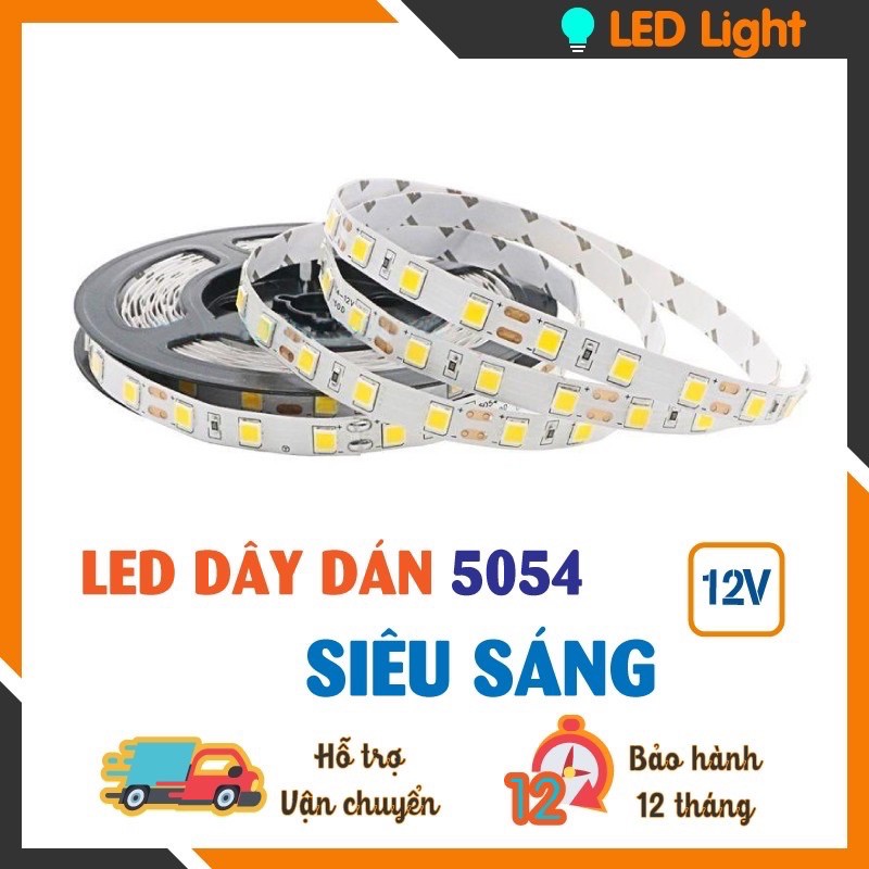 LED DÂY DÁN 5054 SIÊU SÁNG - KHÔNG BỌC - CUỘN 5 MÉT (màu  inbox shop)