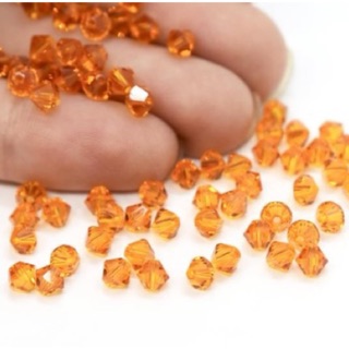 Hạt pha lê swarovski 5328 - size 4mm - màu 248 sun