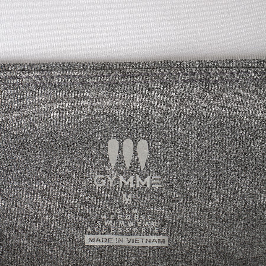 Quần tập gym nữ GYMME dáng lửng phối lưới xéo vải thun cho giãn 4 chiều - 14046