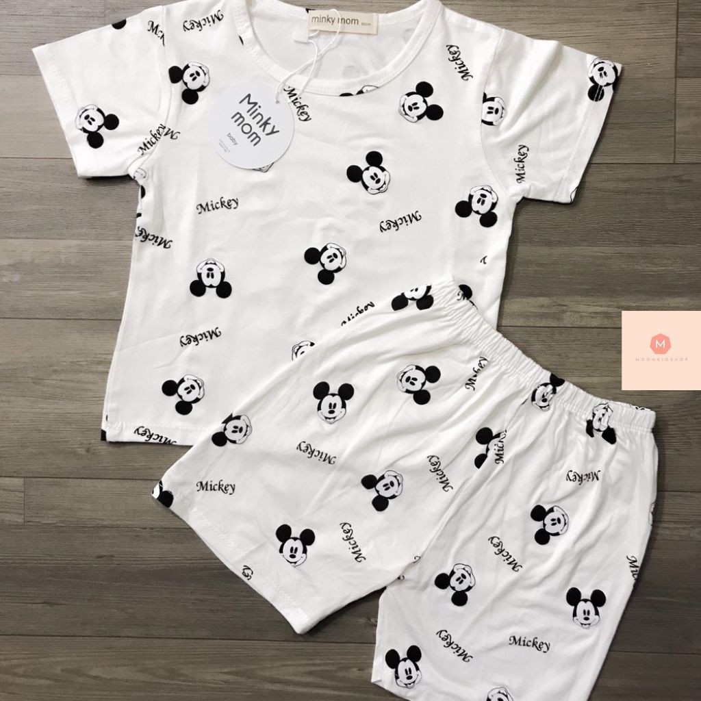 Bộ Cộc Tay Minky mom💝Siêu Họa Tiết I.v💝COTTON 100%dành cho bé trai,bé gái từ 7-20kg,hàng có sẵn giao ngay