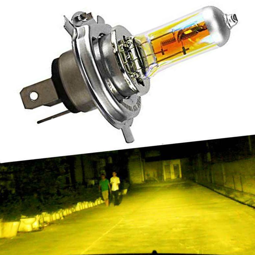 Đèn pha LED H4 DC 12V 55w 60w X1V5 màu vàng