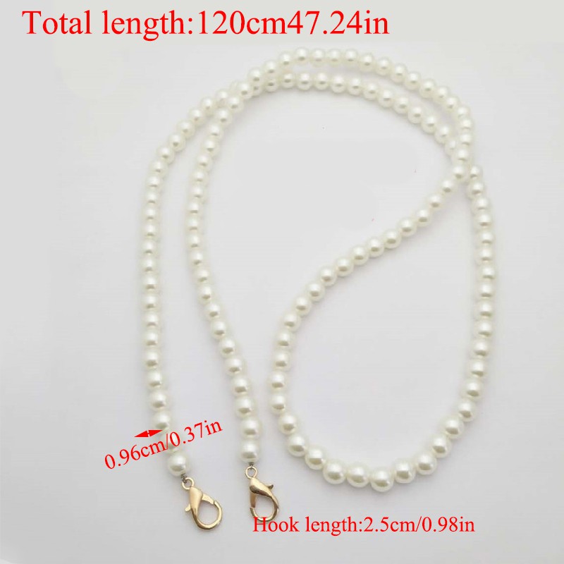 Dây ngọc trai đeo túi xách thời trang cho nữ