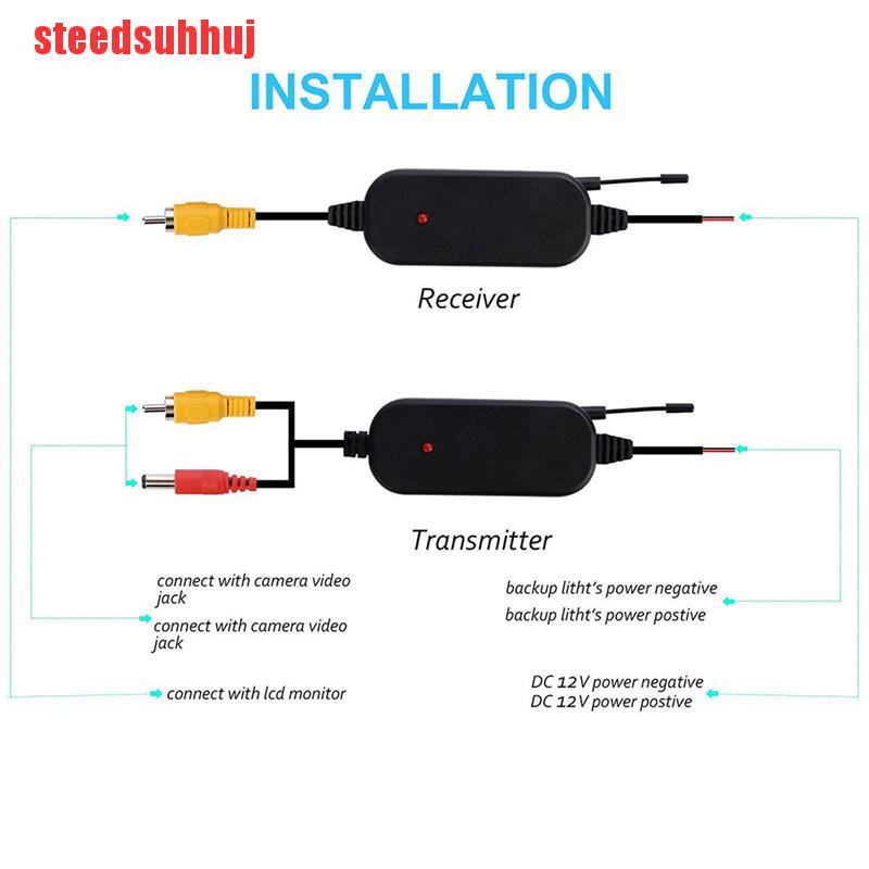 Bộ Truyền Phát Tín Hiệu Video Không Dây Màu Sắc 2.4g Cho Camera Sau Xe Hơi