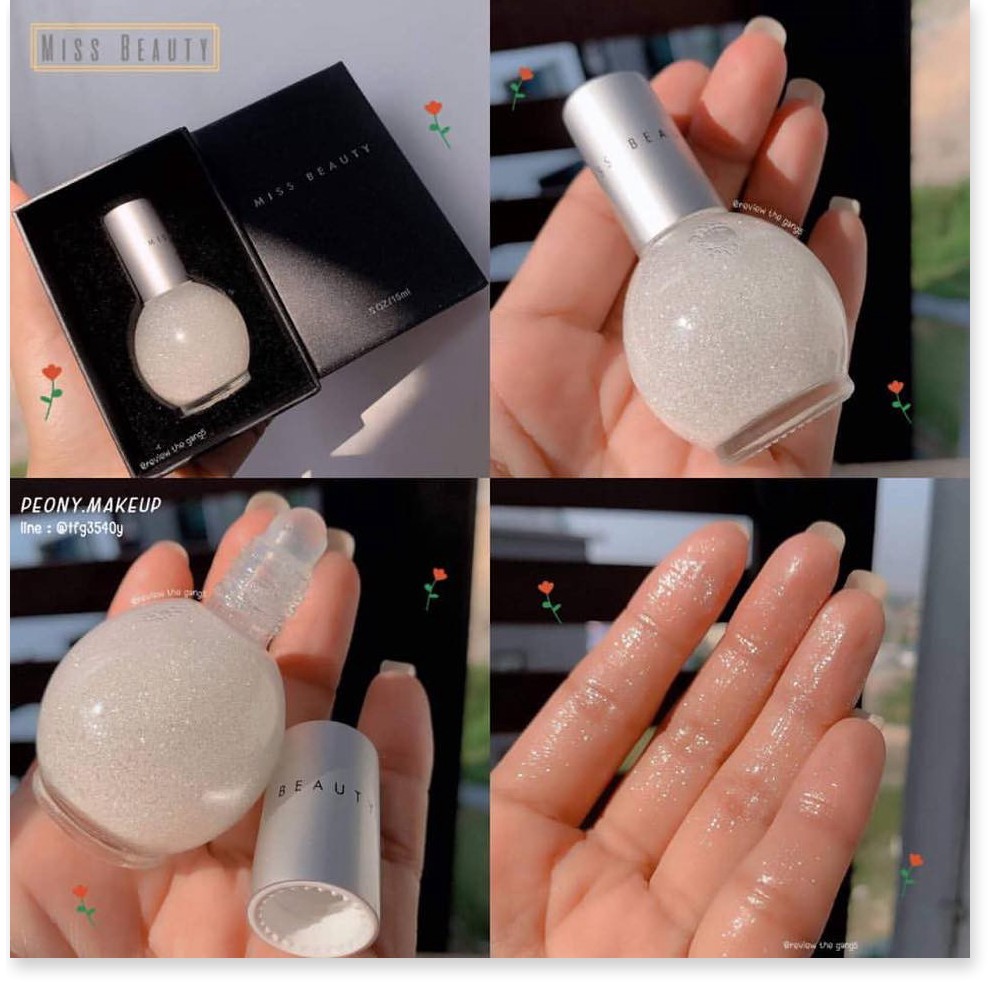 [Mã chiết khấu giảm giá mỹ phẩm sỉ chính hãng] Nhũ bắt sáng dạng lăn GUCAMI / KISS BEAUTY - xinh lung linh, tỏa sáng tro