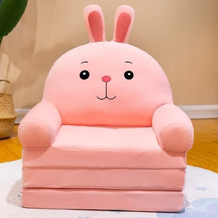 Ghế sofa thú bông gấp gọn 3 in 1, siêu dễ thương lại tiện dùng