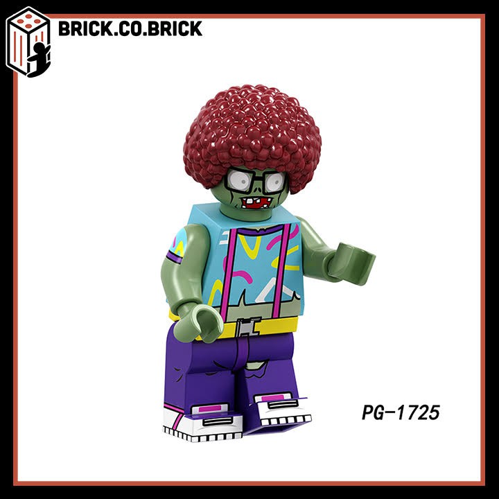 Trò Chơi Plant And Zombie Đồ Chơi Lắp Ráp Mô Hình Non LEGO và Minifigure Nhân Vật Zombie Hóa Trang Kinh Dị PG8197