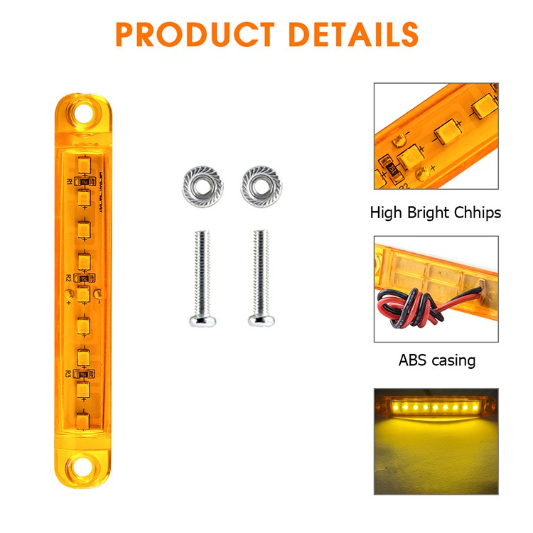 Đèn LED cảnh báo gắn phía sau xe hơi 24V 9 bóng chuyên dụng