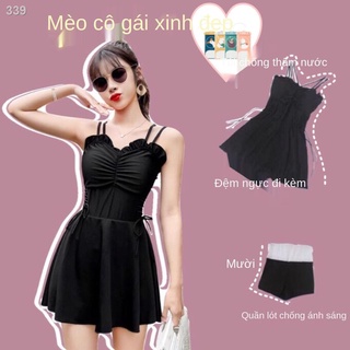【Mới nhất】Đồ bơi phụ nữ quần áo 2021 mới che bụng giảm béo trong siêu tiên sexy sinh viên bảo thủ lưới một mảnh màu đỏ v