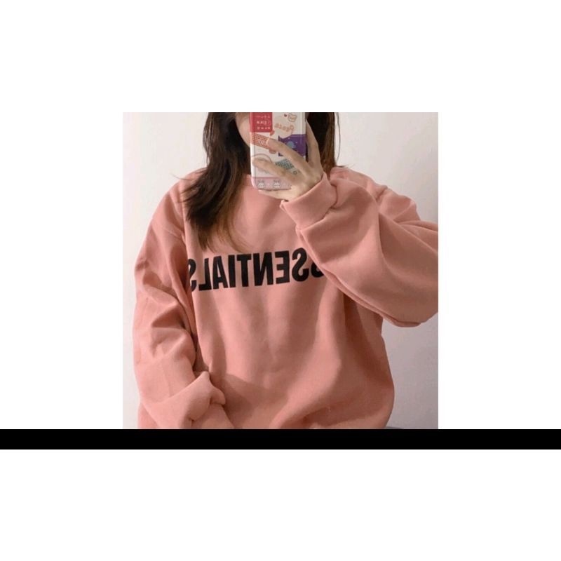 áo hoodie họa tiết ESSENTIALS không quá dầy không quá mỏng