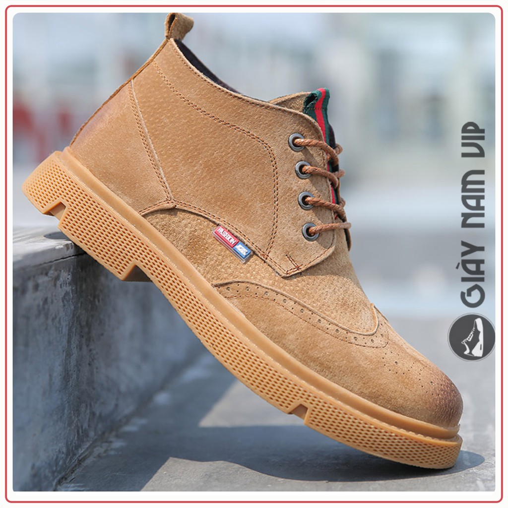 Giày Boot Nam Da Lộn - FREESHIP -  Giày Tây Nam Phong Cách Đường Phố GNK19 | BigBuy360 - bigbuy360.vn