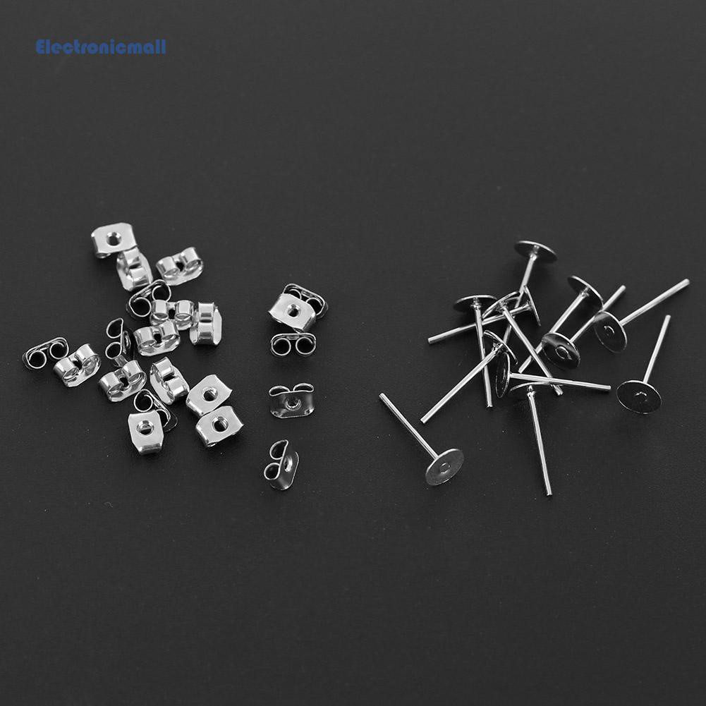 Bộ 100 phụ kiện bông tai để làm trang sức thủ công