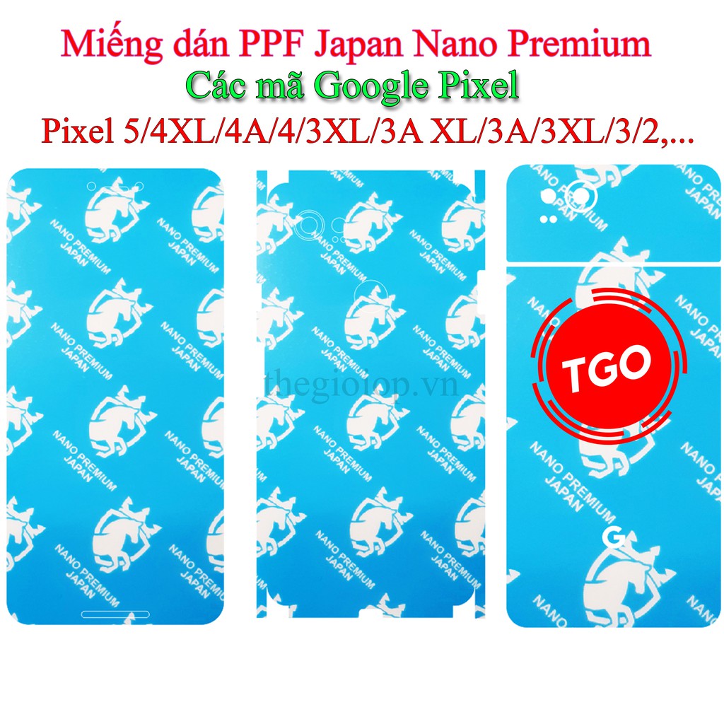 Miếng dán PPF Japan Google Pixel 5 / Pixel 4XL/ Pixel 4a/ Pixel 4/ Pixel 3a XL / Pixel 3a/ Pixel 3/ Pixel 3 XL/ Pixel 2