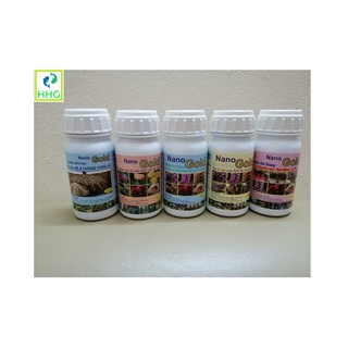 COMBO 5LỌ NANO GOLD 250ML/lọ (ĐỒNG OXYCLORUA - BẠC ĐỒNG HOA LAN - BAC ĐỒNG HOA HỒNG - CHẾ PHẨM SINH HỌC - NẤM ĐỐI KHÁNG)