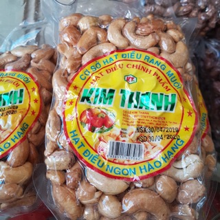 HẠT ĐIỀU CỘI ( tách vỏ ) ép chân không KIM THANH 500gam -date 11-2022