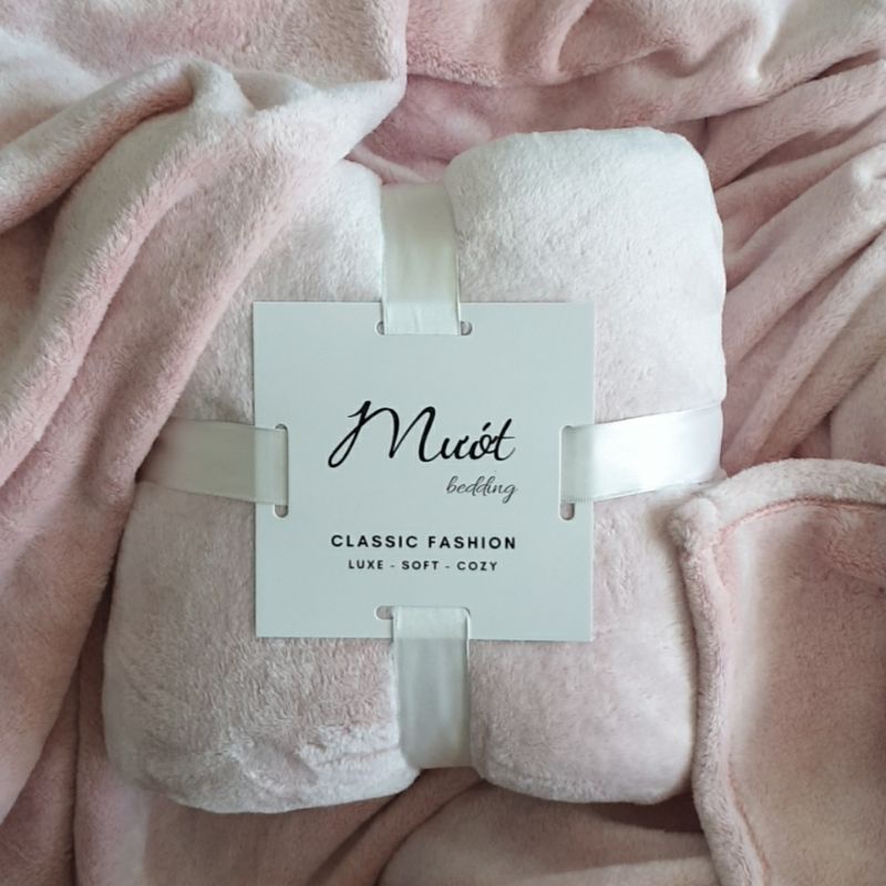 Chăn hè, mền lông tuyết trơn màu, mỏng nhẹ mịn mướt Size 1m6x2m và 1m8x2m Mướt Bedding chăn văn phòng, gia đình, du lịch