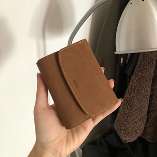 Ví da nữ ngắn Handmade Boxx wallet da Collection Onetothree