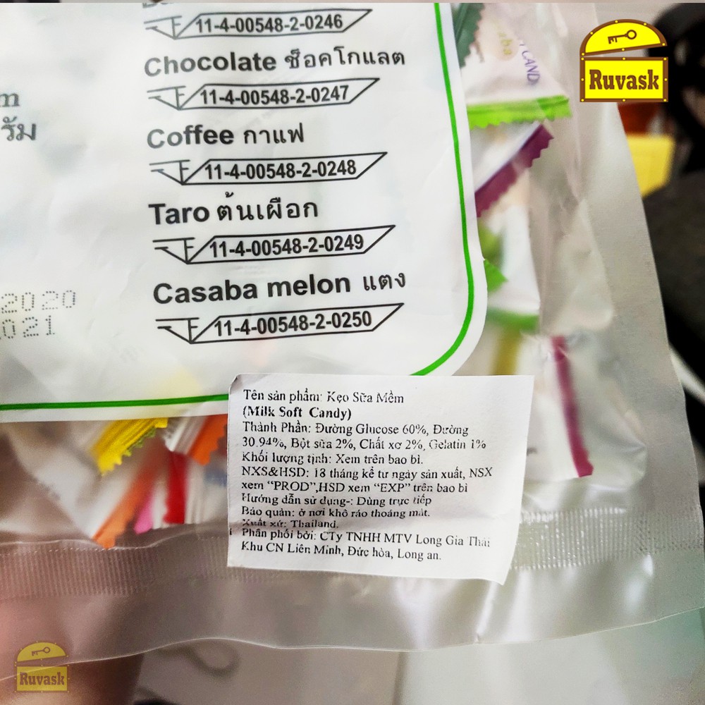 [SIÊU NGON] Kẹo Dẻo Trái Cây Milk Soft Candy 320G - Kẹo Dẻo Thái Lan - Ruvask