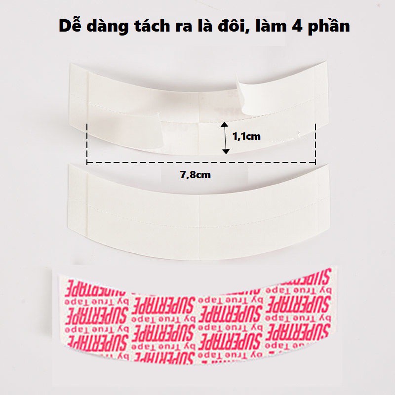 Băng dính dán tóc giả SUPERTAPE, keo tóc giả  SUPER TAPE cực dính, dễ vệ sinh