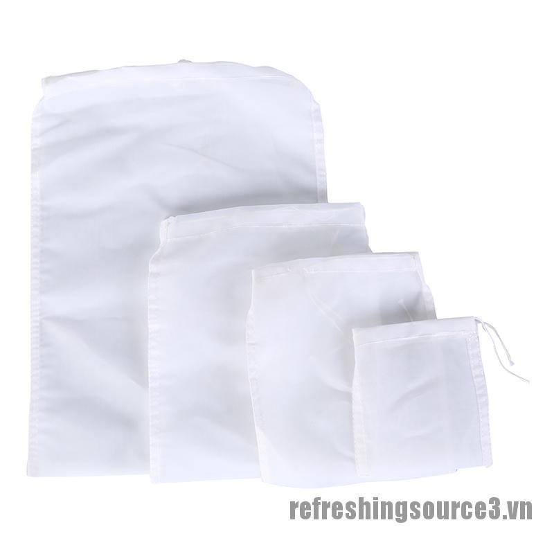 1 Túi Lưới Đựng Trà / Thực Phẩm / Nước Ép Bằng Nylon Có Thể Tái Sử Dụng 3 Lần