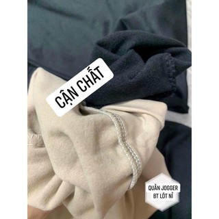 quần joger lót nỉ siêu ấm