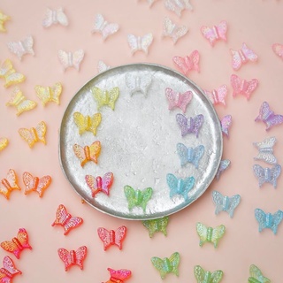 5 Hạt nhựa bướm ánh hologram xỏ lỗ 2 đầu