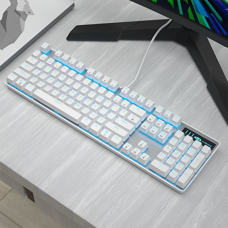 Bàn phím cơ chơi game Magegee 100% có dây đèn led tùy chọn màu sắc cho Windows/ laptop