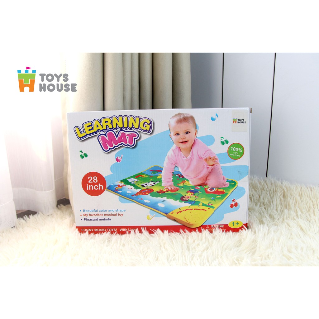 Đồ chơi giáo dục sớm cho trẻ sơ sinh thảm nhạc nông trại vui vẻ cho bé Toyshouse LT2913