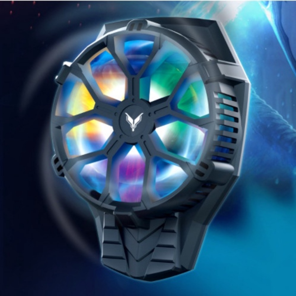 Quạt tản nhiệt điện thoại FY01 - Siêu lạnh, hiển thị nhiệt độ, LED RGB, Kẹp thu vào 2 chiều - Bảo hành 1 năm