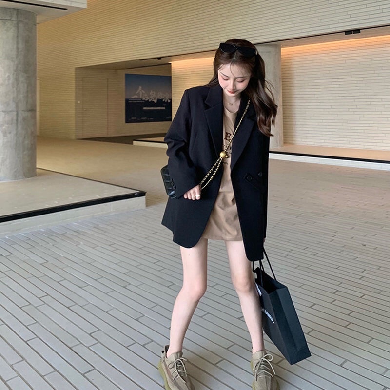 Áo Blazer nữ form xuông dáng rộng phong cách hàn quốc mẫu mới đẹp mã Rb01 | BigBuy360 - bigbuy360.vn