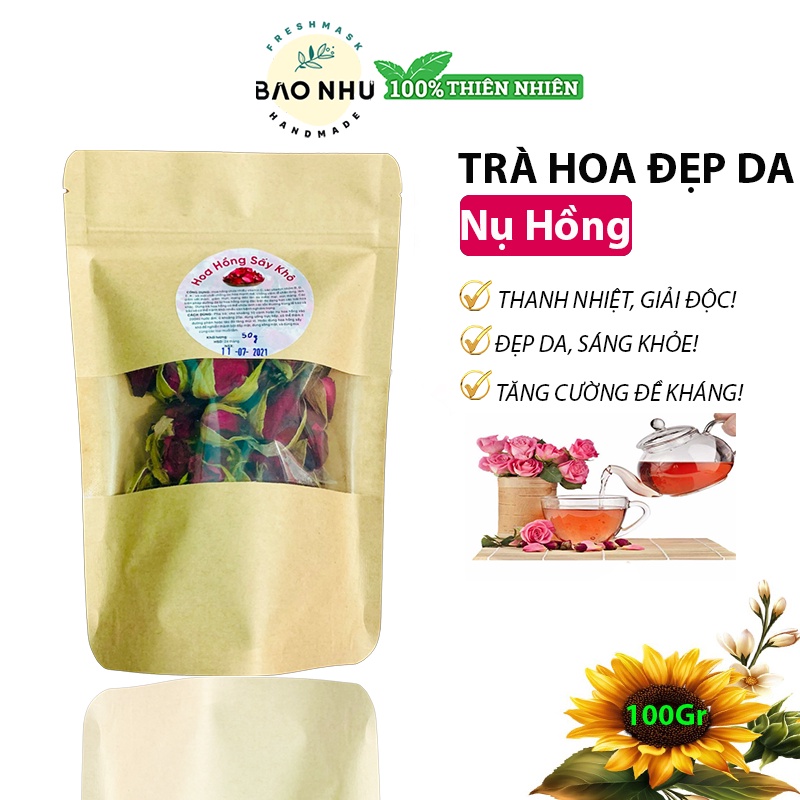10Gr Hoa Hồng - Làm Trà, Ngâm Bồn Tắm