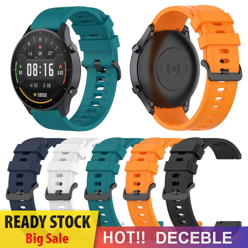 Deceble 22mm Silicone Band Strap for Xiaomi Mi Watch Color Replacement Bracelet