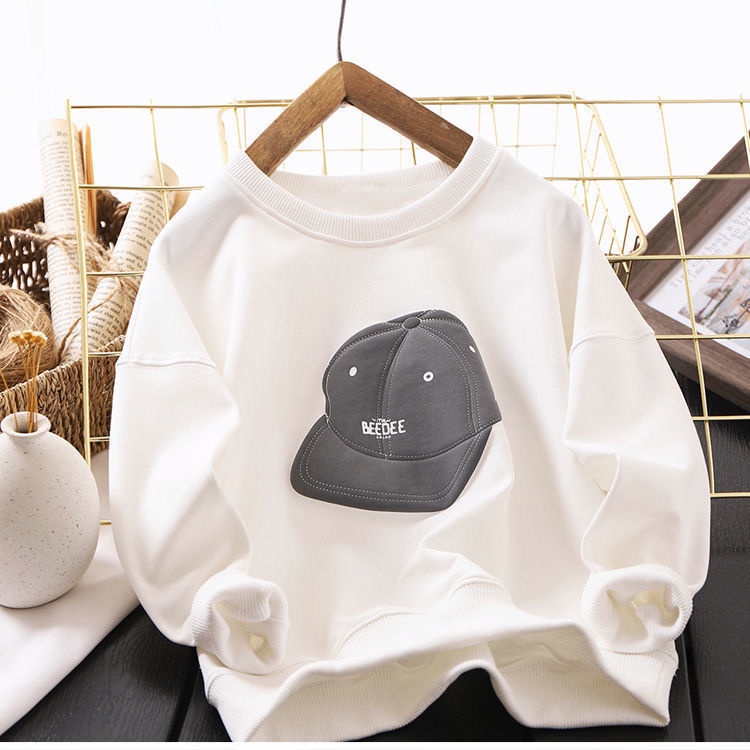 Áo Sweater Tay Dài Dáng Rộng Phong Cách Mùa Xuân Thu Kiểu Hàn Quốc Năng Động Thời Trang Dành Cho Bé