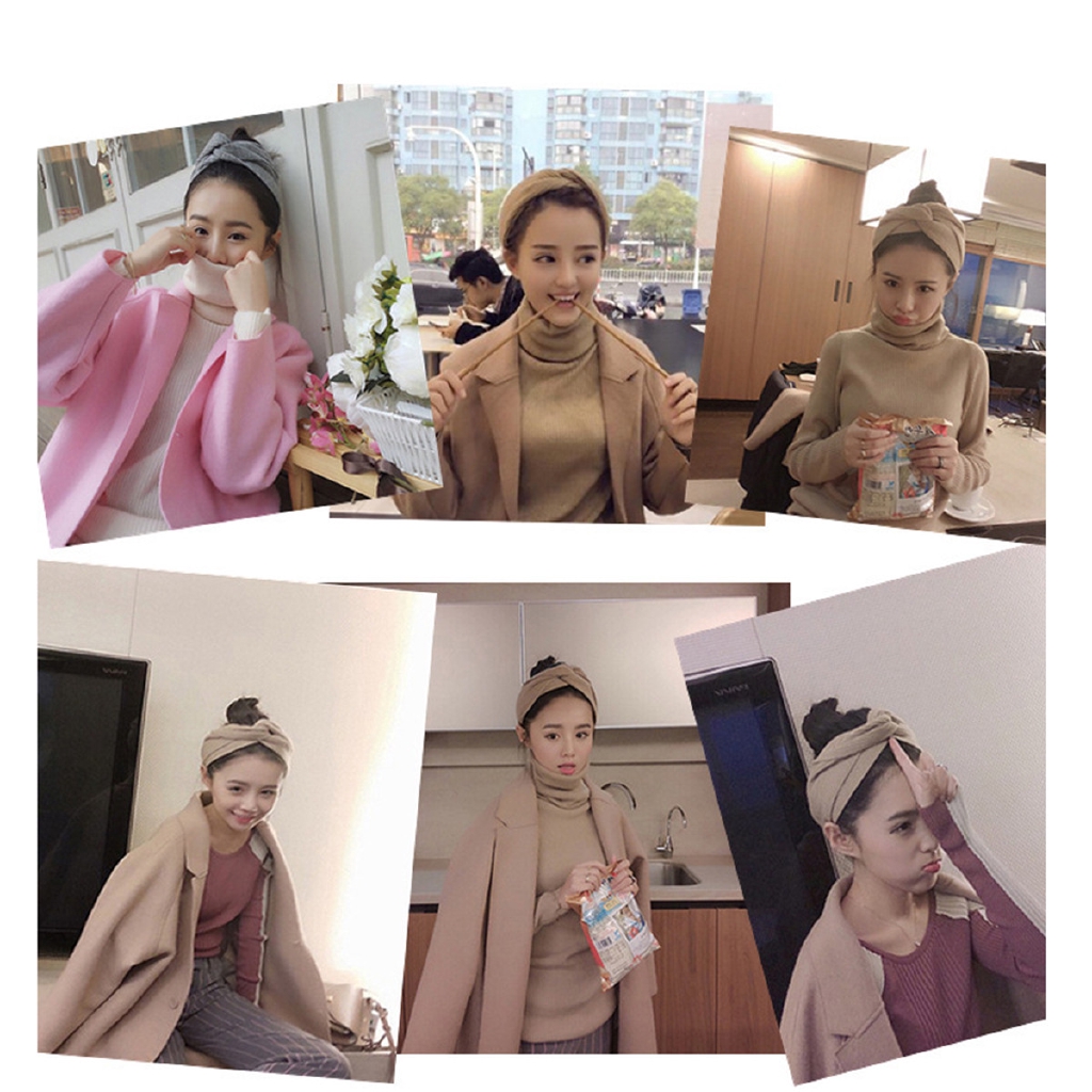 Băng đô vải nhung nhiều màu thời trang