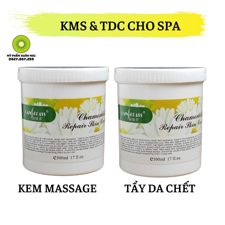 Kem Massage và Tẩy Da Chết Raingrass 500ml Dùng trong spa