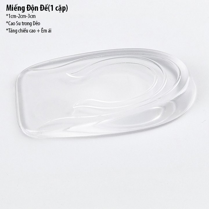 Miếng độn đế TĂNG 1-6CM dạng gel siêu êm, thoáng chân, ngăn mùi hôi