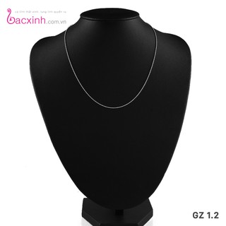 Dây chuyền bạc Ý 925 Bạc Xinh Huệ Ngân- Dây Bi GZ1.2