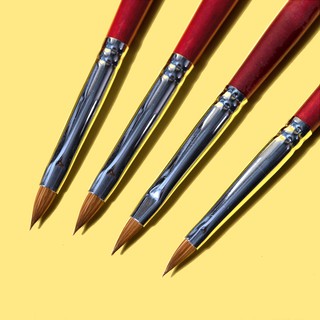 Cọ đắp hoa bột Kolinsky chính hãng 90% lông chồn - cọ nặn hoa bột lông chồn mềm mại, dễ tạo họa tiết