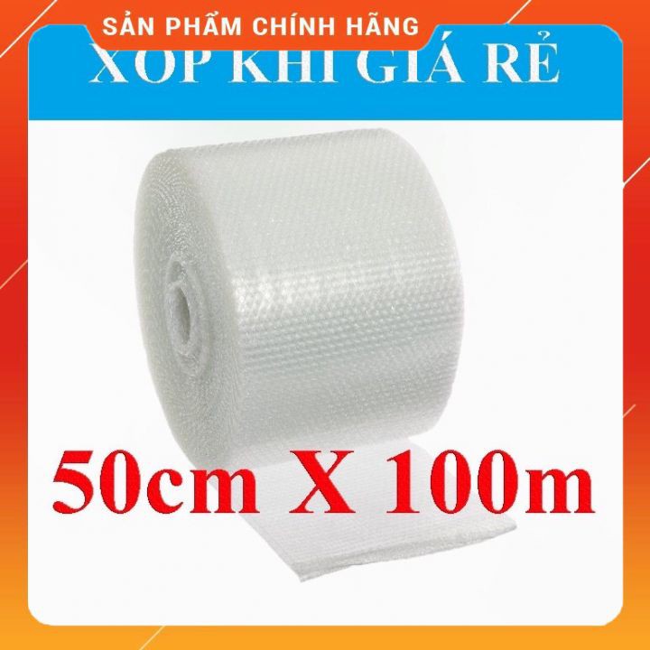 Cuộn xốp hơi, 50cm x 100m xốp hơi bọc hàng, xốp hơi gói hàng, xốp nổ, xốp nổ bọc hàng, xốp nổ gói hàng, xốp nổ đóng hàng