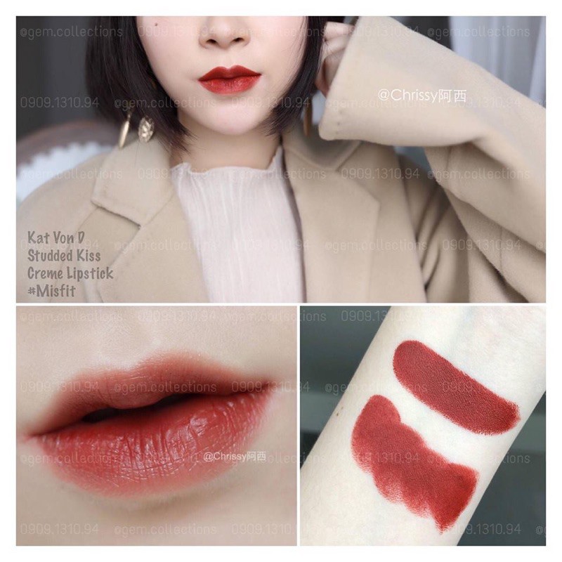 [BILL SEPHORA] Son thỏi KatVonD Studded Kiss Cream Lipstick