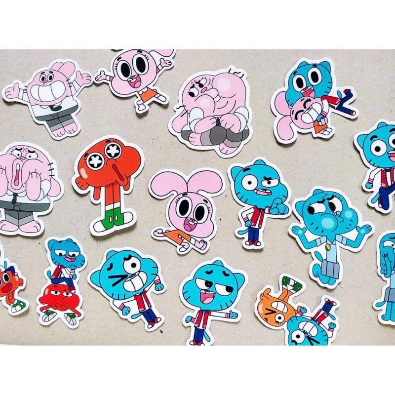10-50 hình sticker gumball decal