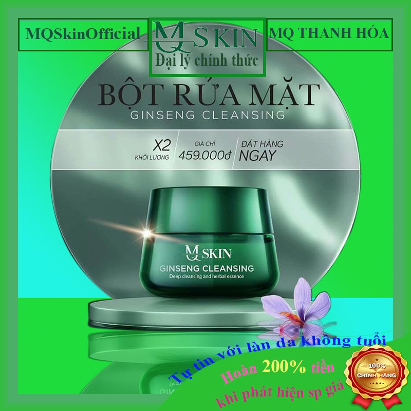 Bột Rửa Mặt Mq Skin Chính Hãng Nhân Sâm và Nhụy Hoa Nghệ Tây Bột Rửa Mặt MQSkin Mẫu Mới & Thay Da Tái Tạo Da Mq Skin | BigBuy360 - bigbuy360.vn