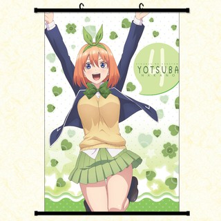 Poster vải anime Yotsuba 30x45 - Gotoubun no Hanayome tranh vải
