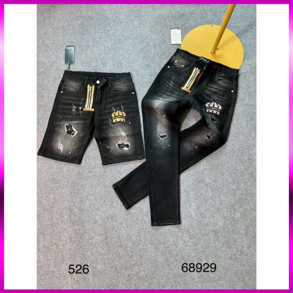Quần Jean ⚡ Quần bò DSQ ống côn khoá lệch màu đen thêu logo siêu chất | BigBuy360 - bigbuy360.vn
