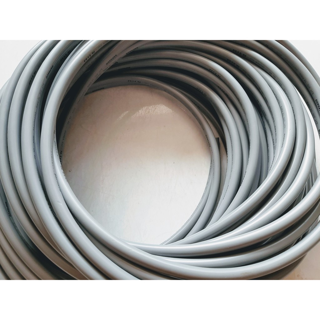 [Hot] Dây Điện Đôi 2 Lõi Fadoco 2x2.5 Tròn Xám 1 Mét Tới