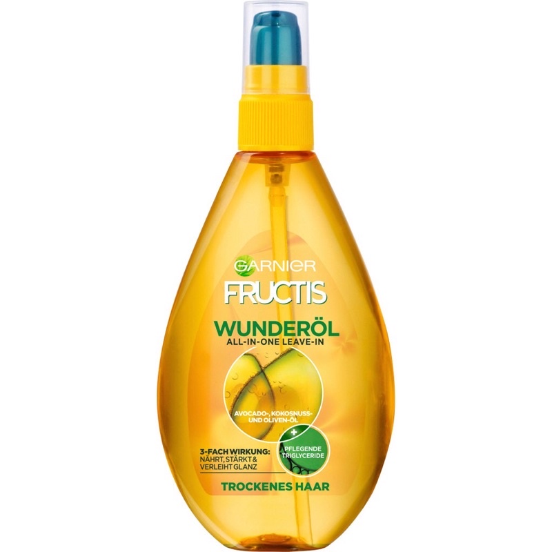 Dầu dưỡng tóc dạng xịt Garnier Fructis, Garnier Wahre schatze [Hàng Đức]