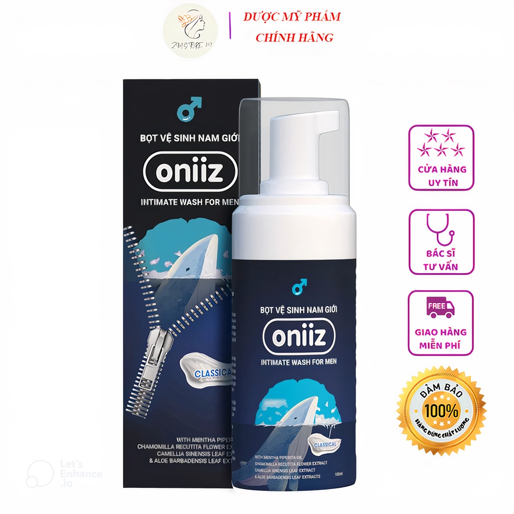 Bọt vệ sinh nam giới Oniiz Dung dịch tạo bọt - Mùi hương nước hoa [100ml]