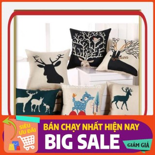 Dnbich1388shop gối vuống sofa hươu - myanh.s