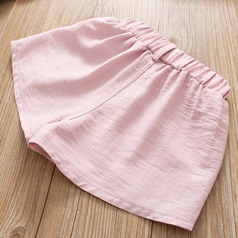 Bộ quần short + áo thun không tay áo dùng cho bé gái