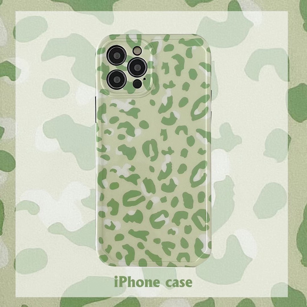 Green leopard Suitable for iphone 7/8 / Se2020 7plus / 8plus Ix Xr Xsmax 11 11pro11promax 12 12mini 12pro 12pro Max soft shell | BigBuy360 - bigbuy360.vn