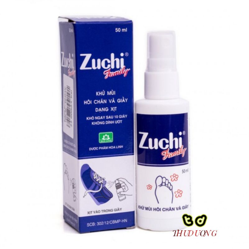 ZUCHI XỊT GIÀY KHỬ MÙI HÔI CHÂN